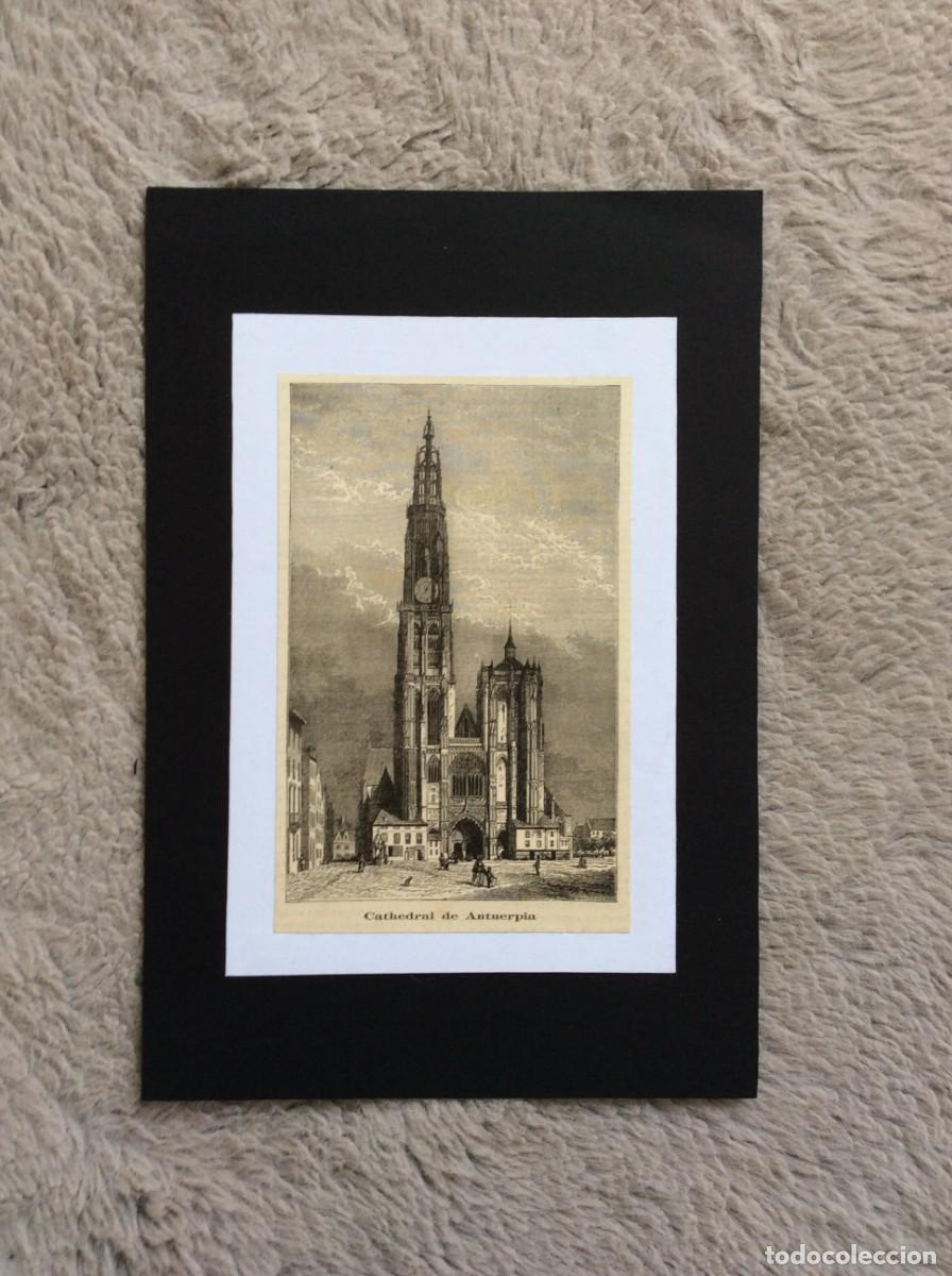 Arte: Cathedral de Antuerpia. S&eacute;culo XIX - Foto 1