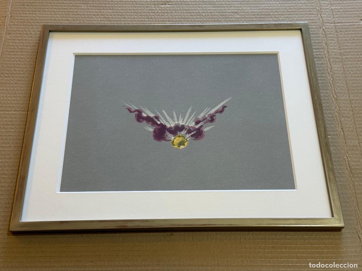 Art: POCHOIR 05 / ALTA JOYERIA / TIARA / BRILLANTES / DIAMANTE AMARILLO / ENMARCADA / 43,5 x 54 cm