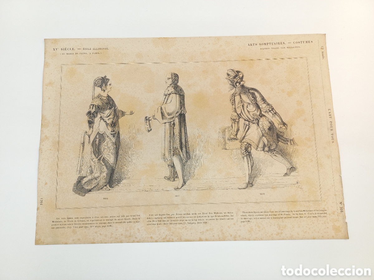 Arte: XV Siecle. Ecole Allemande. Arts Somotuaires. L'Art Pour Tous. Meckleinen.