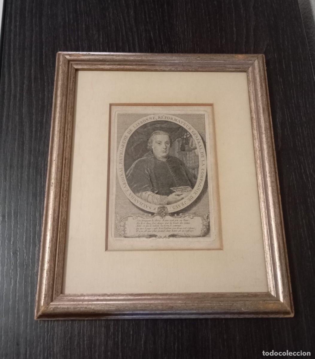 Arte: GRABADO ORIGINAL ANTIGUO DEL XIII SIGLO,SE TRATA DE UN RETRATO DE FRANCISCO DE SALDANHA DA GAMA