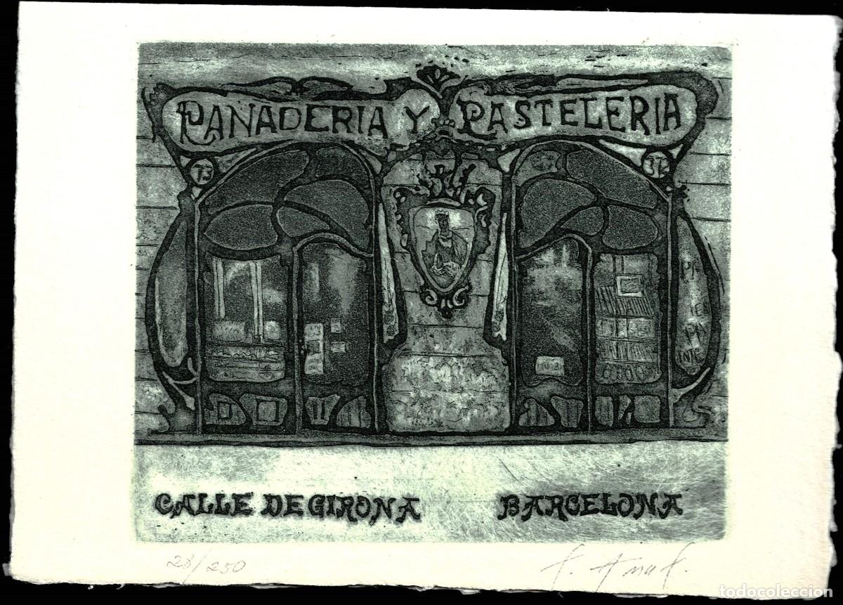 Arte: C2-2-27 GRABADO n&ordm; 28-250 de un proyecto de FRONTAL PARA PANADERIA Y PASTELERIA DE LA CALLE GERONA,