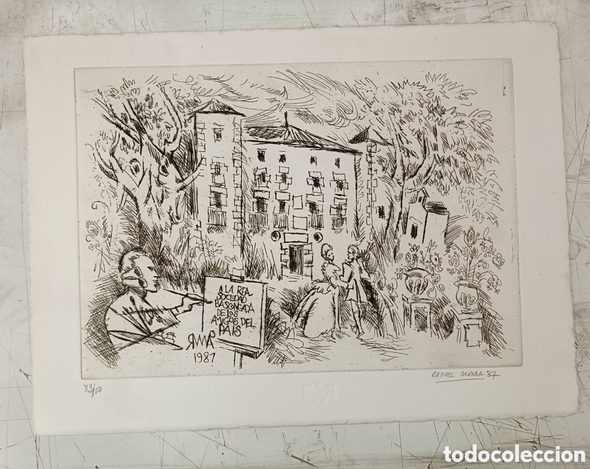 Arte: Grabado original. 83/100. Rafael Munoa - Foto 1