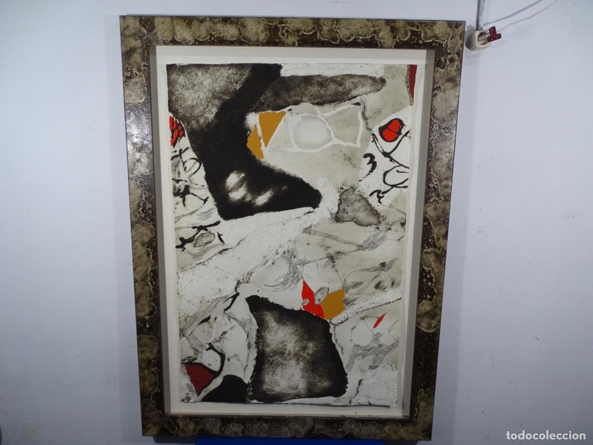 Arte: GRAN AGUAFUERTE Y CARBOR&Uacute;DUM ILUMINADO A MANO Y COLLAGE, 2005. JOSEP GUINOVART. 66/66