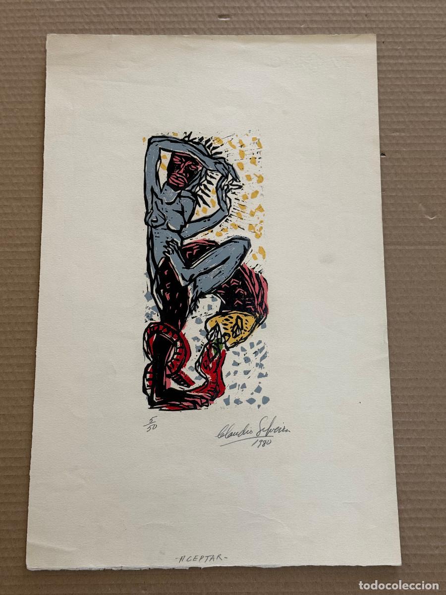 Arte: CLAUDIO SILVEIRA / GRABADO FIRMADO Y NUMERADO / c.50 x 32 cm