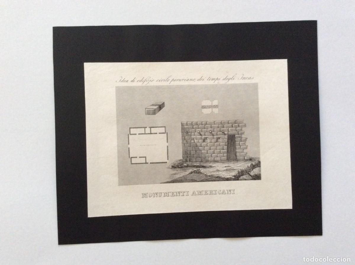 Arte: Monumenti Americani. Idea di edifizio civile peruviano, dei tempi degli Incas