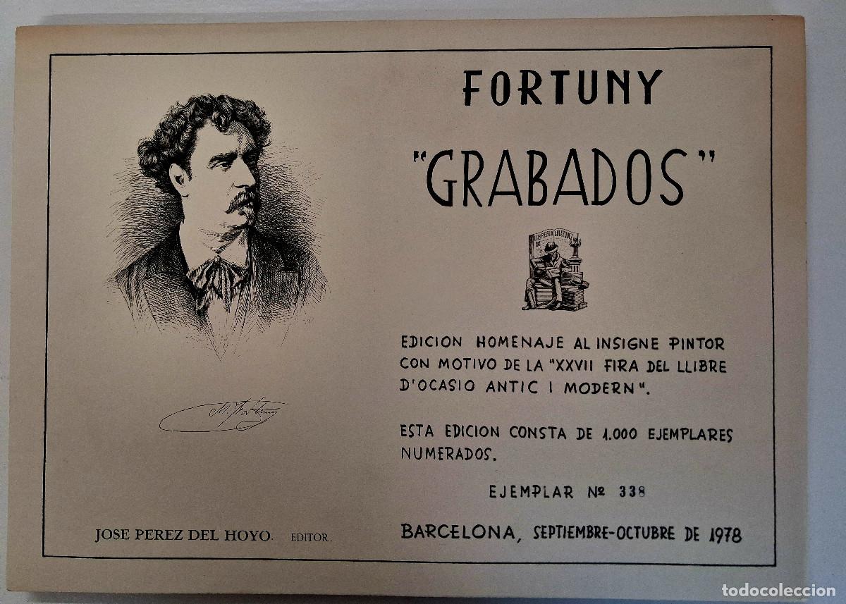 Arte: Coleccion de grabados de mariano Fortuny