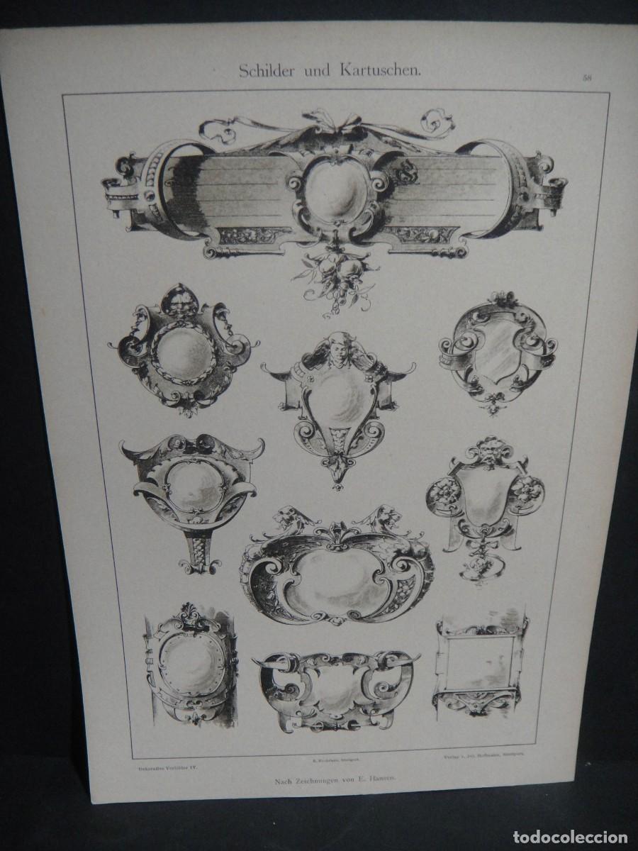 Arte: grabado , objetos decoracion - jul. hoffmann - stuttgart