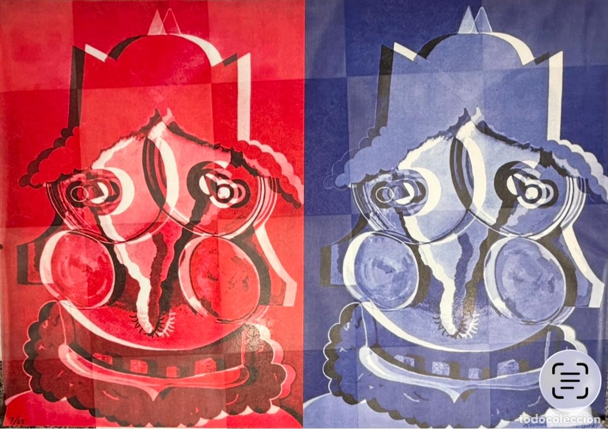 Arte: Luis Gordillo ,Sevilla , estampaci&oacute;n digital , tirada de 25 ejemplares , dedicado , 130 x 186,5 cm.