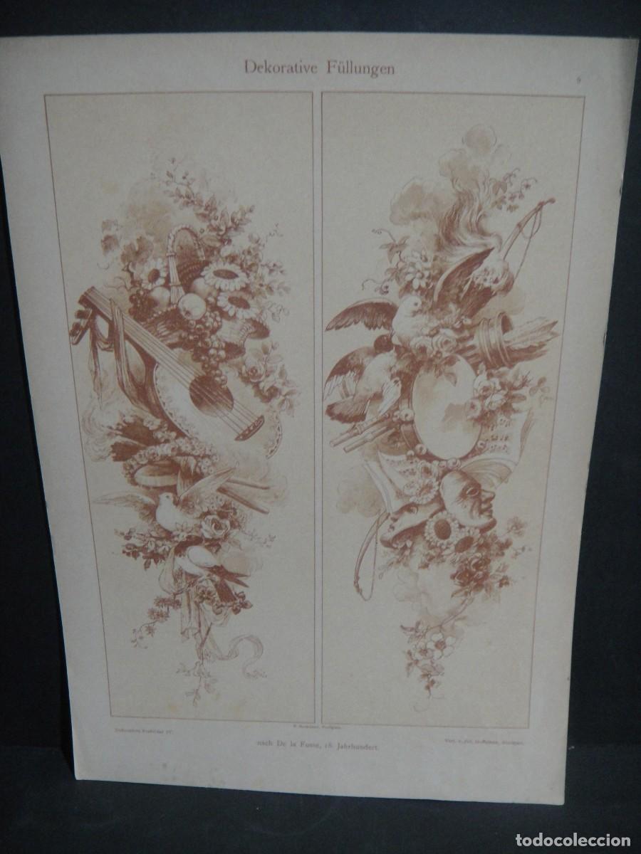 Art: grabado , motivos decorativos - jul. hoffmann - stuttgart