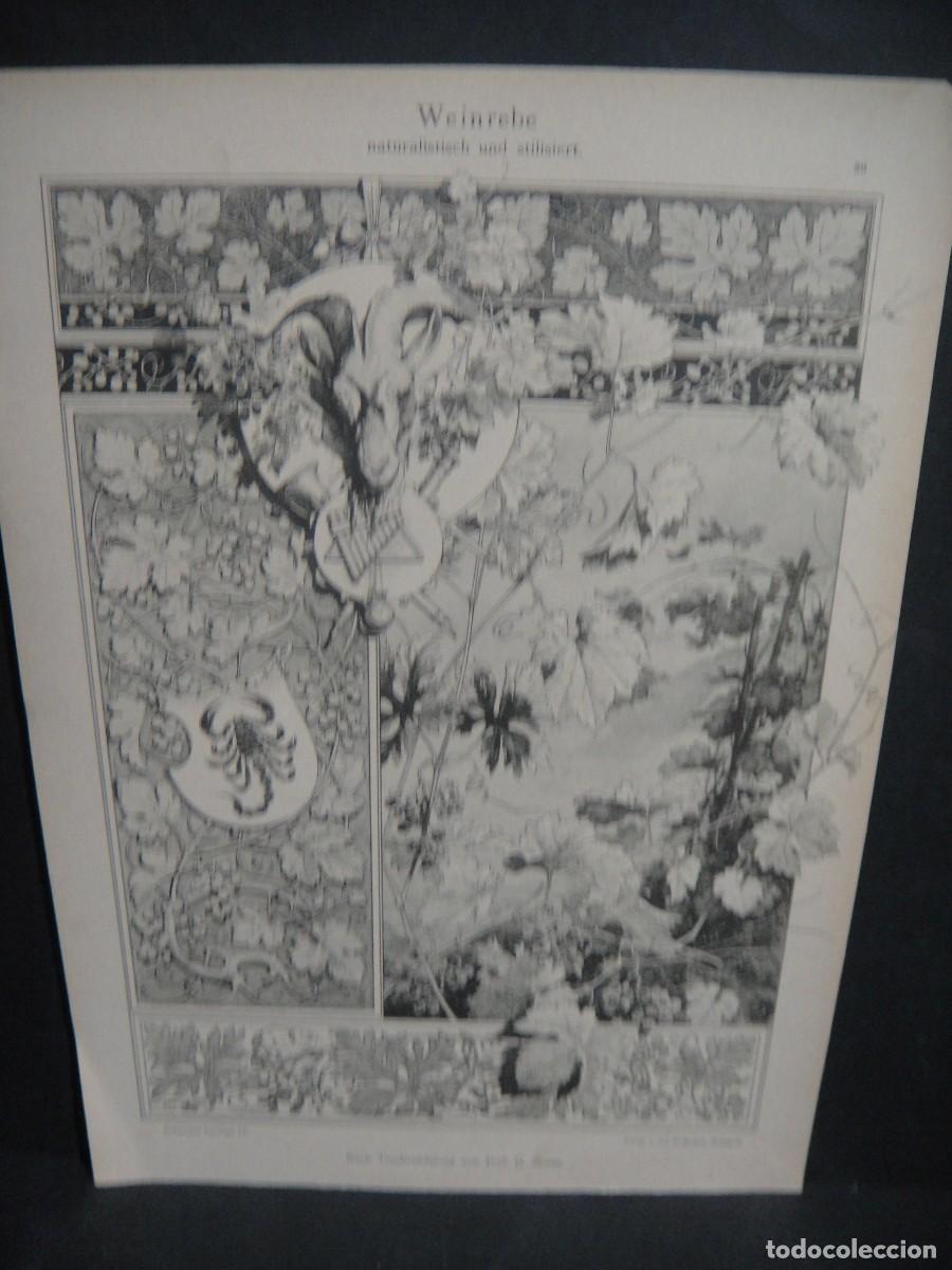 Art: grabado , motivos decorativos - jul. hoffmann - stuttgart