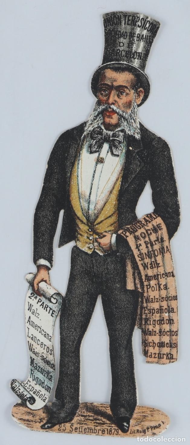 Arte: La Uni&oacute;n Terpsicora. Sociedad de Bailes de Barcelona.