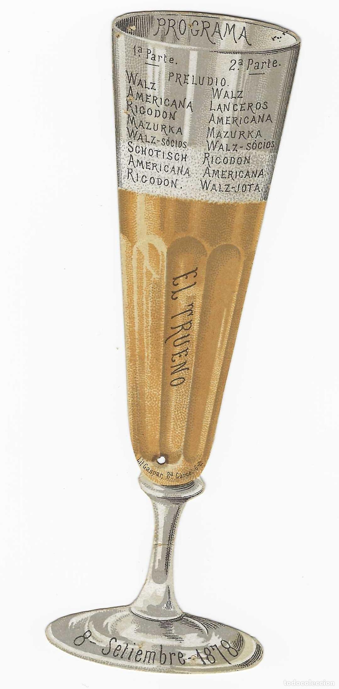 Arte: El trueno. Programa. 8 setiembre 1878