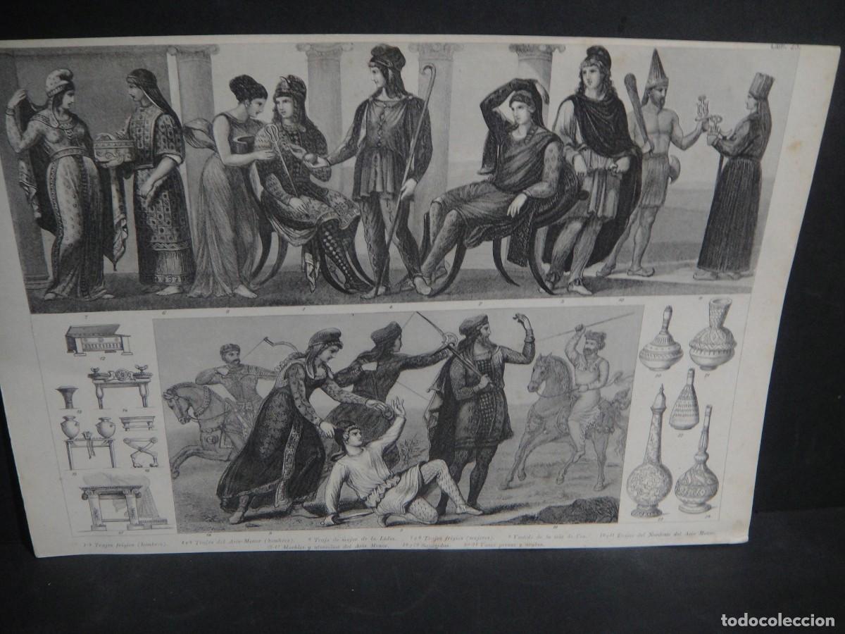 Arte: grabado , personajes de oriente , asia