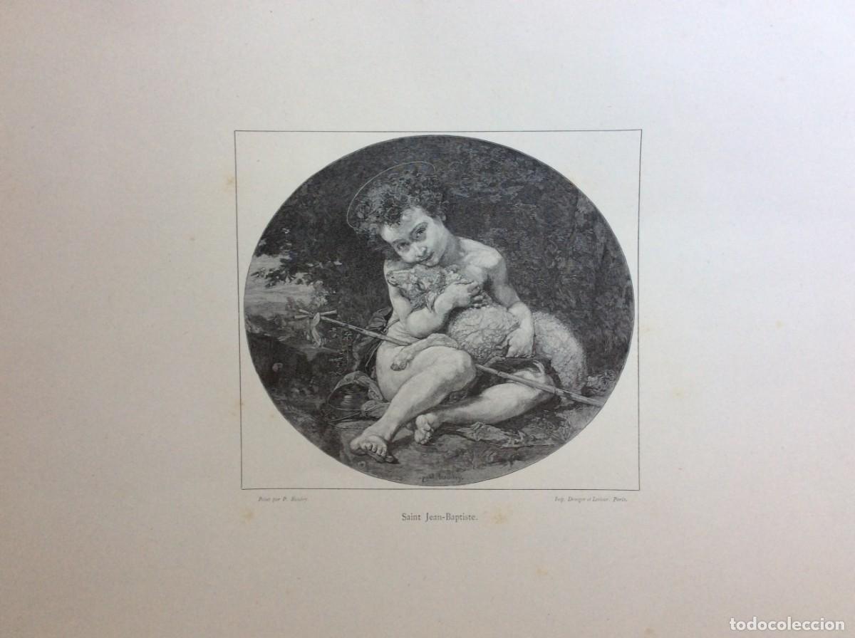 Arte: Obras-primas selecionadas do Museu do Luxemburgo. Gravura de M. Haider, ano 1886. Original