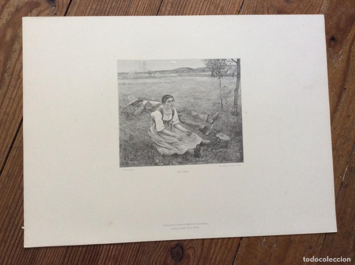 Arte: 0bras-primas selecionadas do Museu do Luxemburgo. Gravura de M. Haider, ano 1886