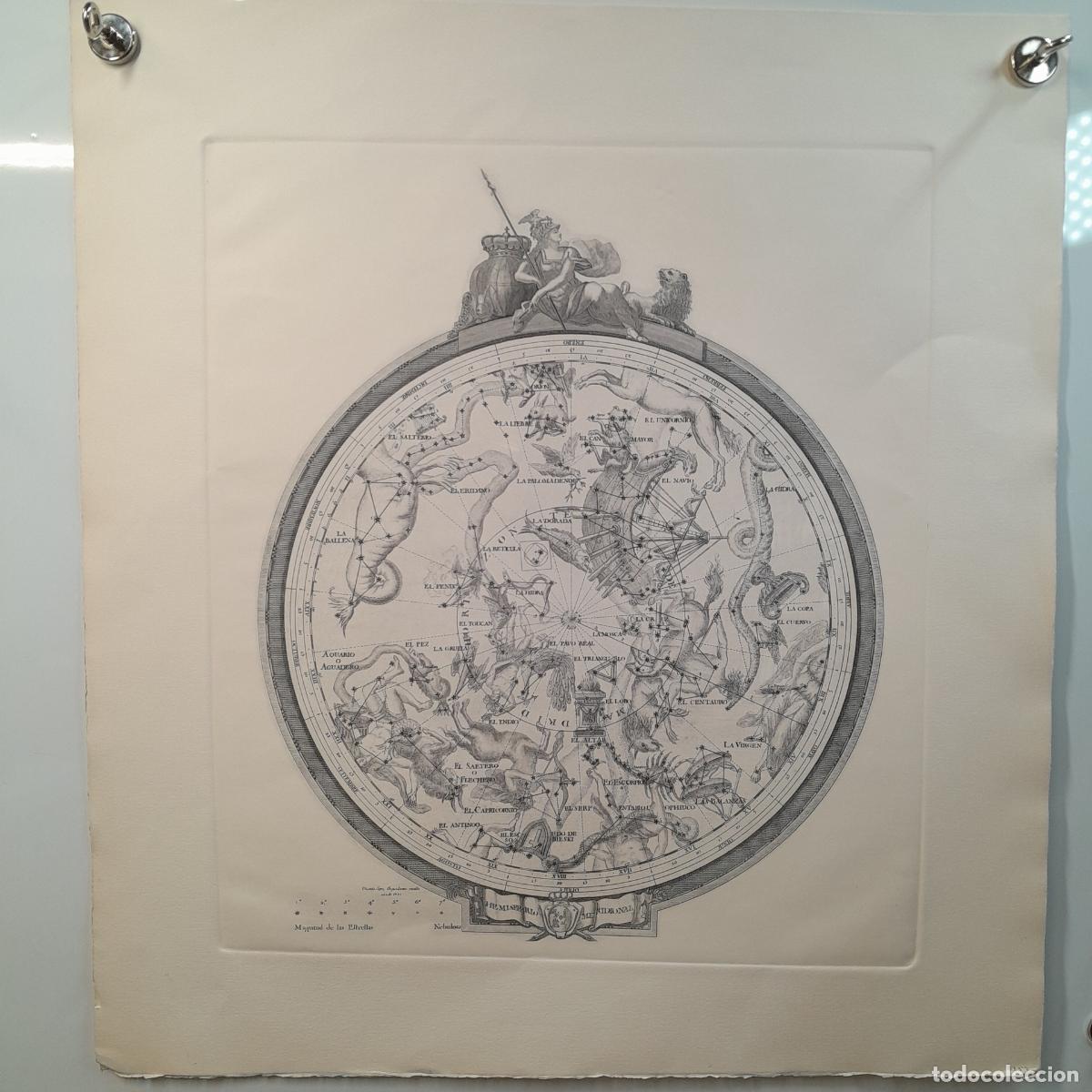 Arte: VICENTE L&Oacute;PEZ ENGU&Iacute;DANOS (1774-1799). GRABADO. CONSTELACIONES HEMISFERIO SEPTENTRIONAL. 1793.