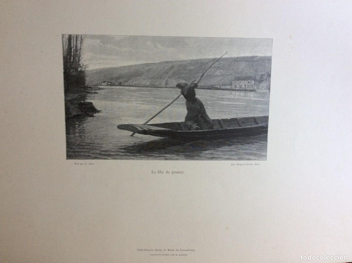 Arte: Obras-primas selecionadas do Museu do Luxemburgo. Gravura de M. Haider, ano 1886.