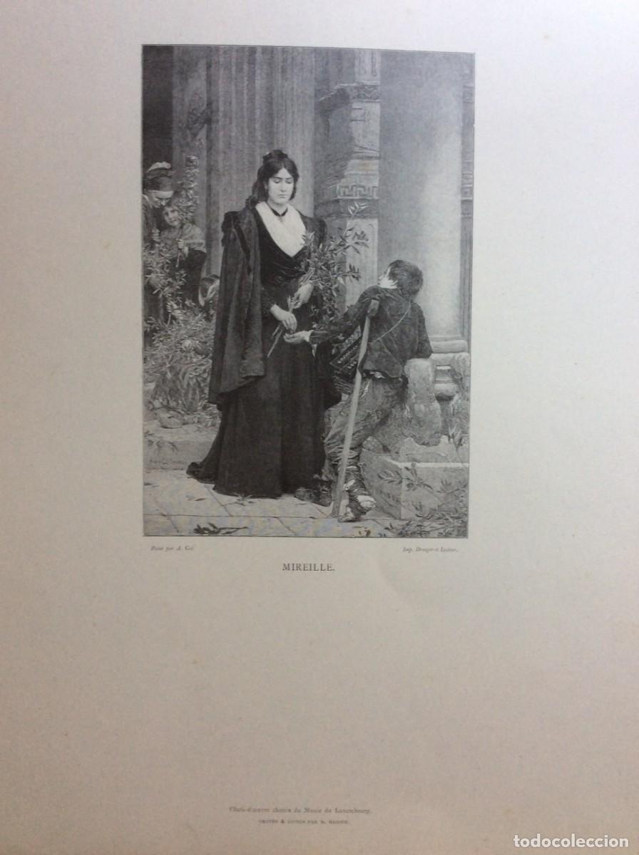 Arte: Obras-primas selecionadas do Museu do Luxemburgo. Gravura de M. Haider, ano 1886