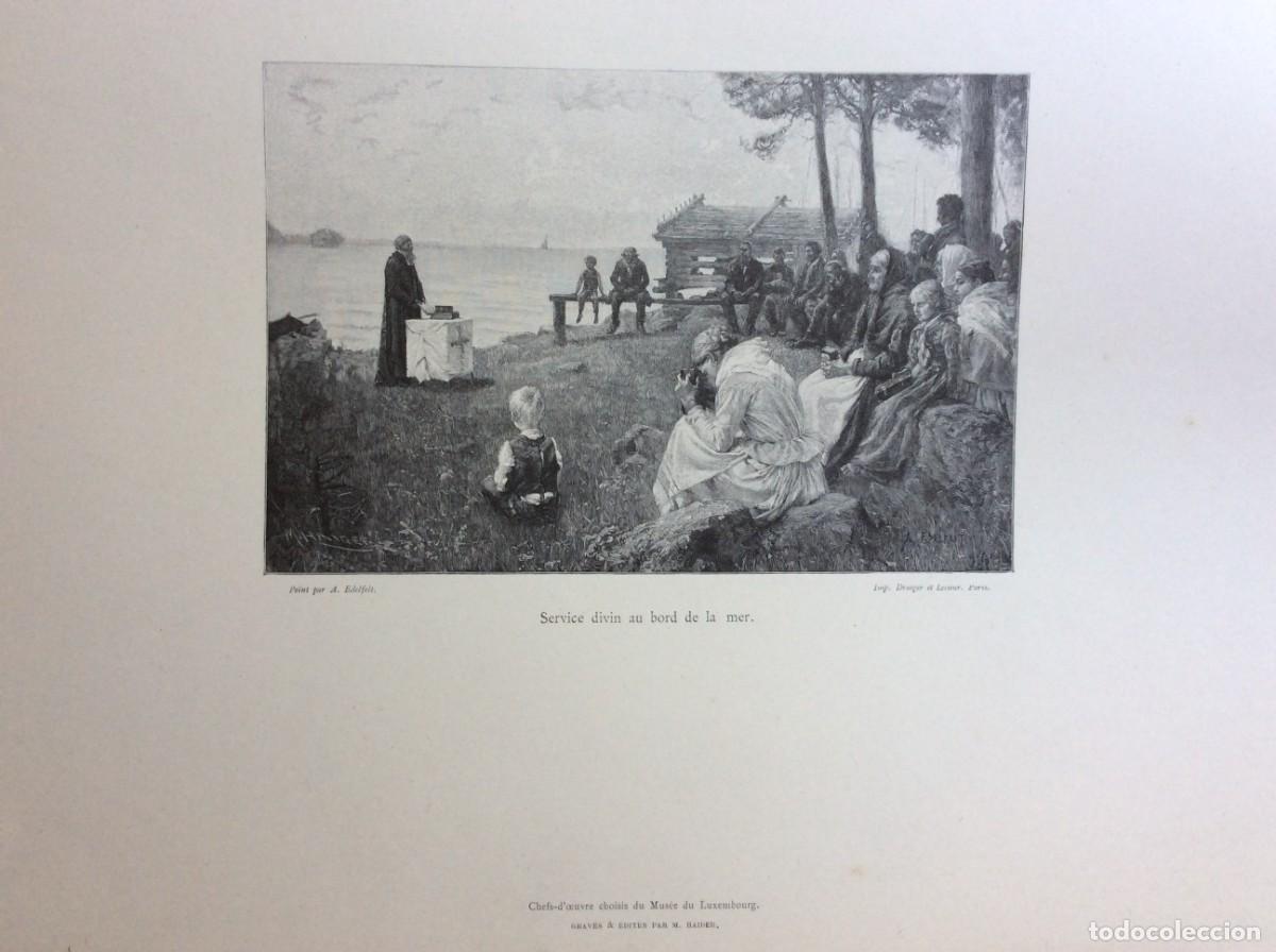 Arte: Obras-primas selecionadas do Museu do Luxemburgo. Gravura de M. Haider, ano 1886