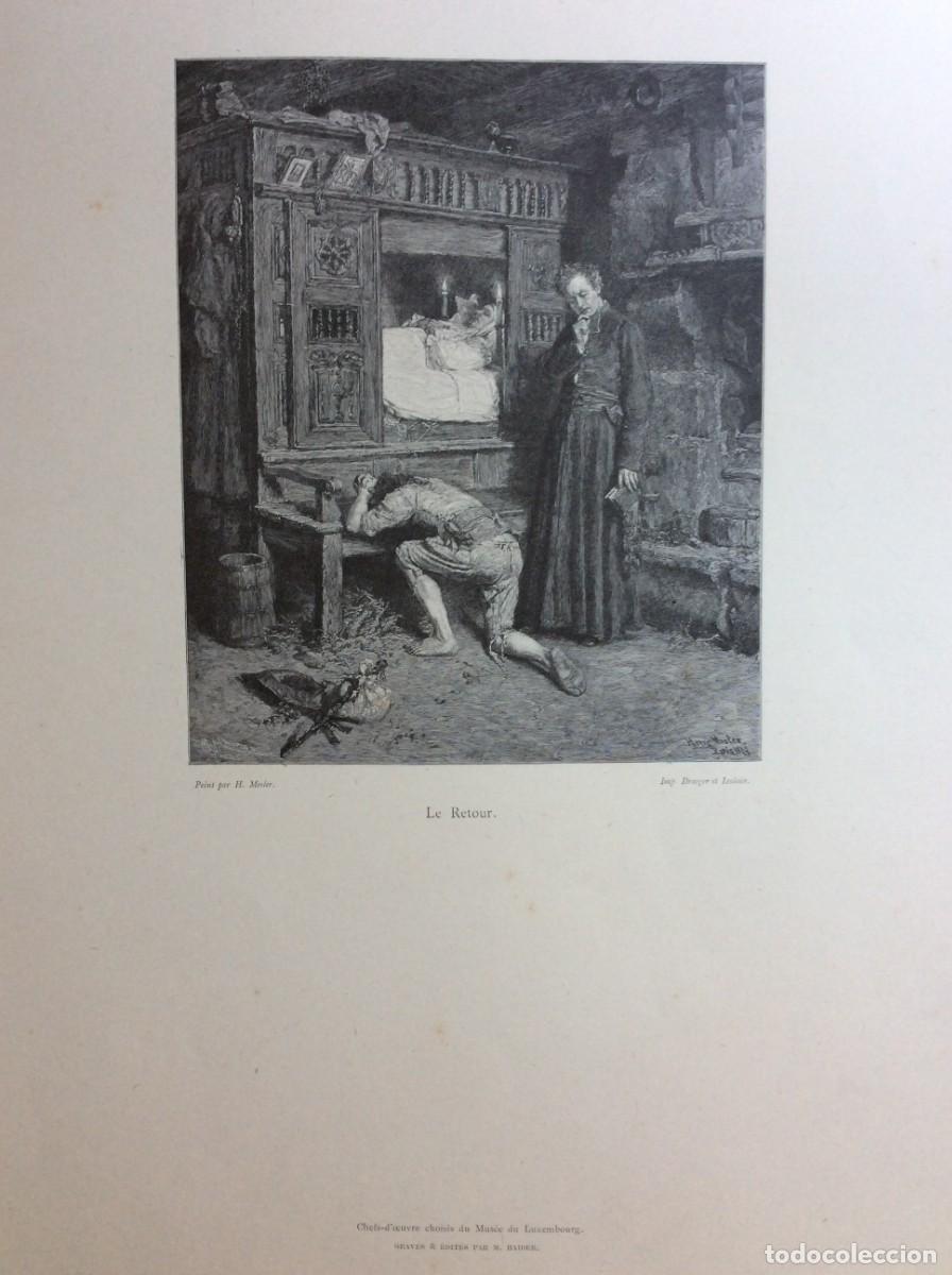Arte: Obras-primas selecionadas do Museu do Luxemburgo. Gravura de M. Haider, ano 1886