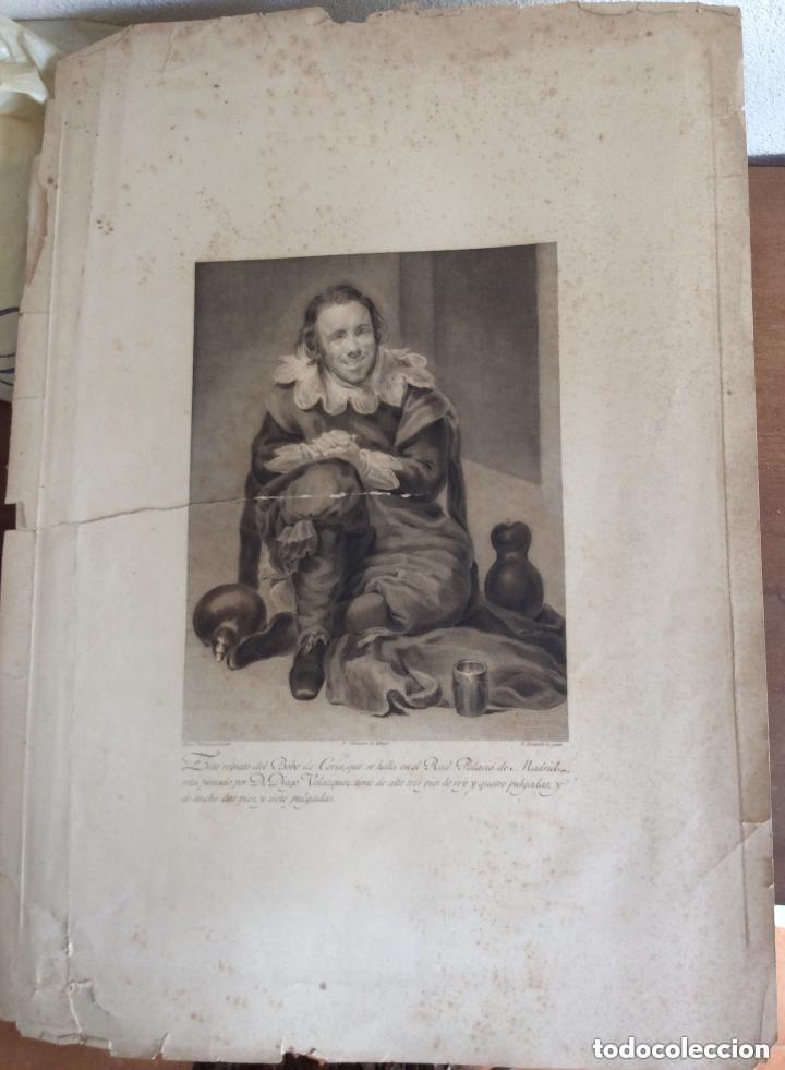 Arte: .- BOBO DE CORIA ,ANTIGUO GRABADO ,SIGLO XIX-IDEAL COLECCIONISMO
