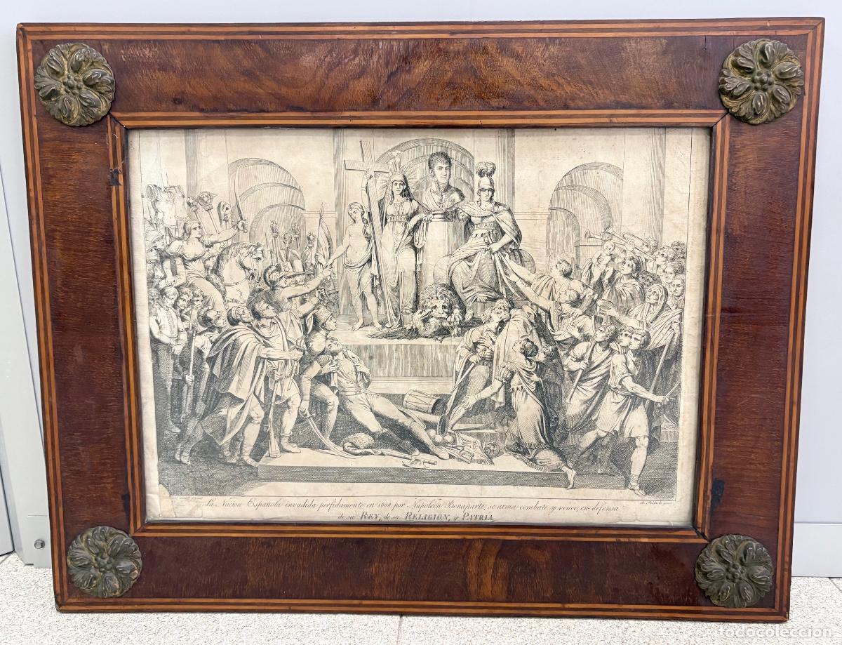 Arte: GRABADO HIST&Oacute;RICO DE LA GUERRA DE LA INDEPENDENCIA ESPA&Ntilde;OLA. APARICIO - B. PINELLI, C. 1814