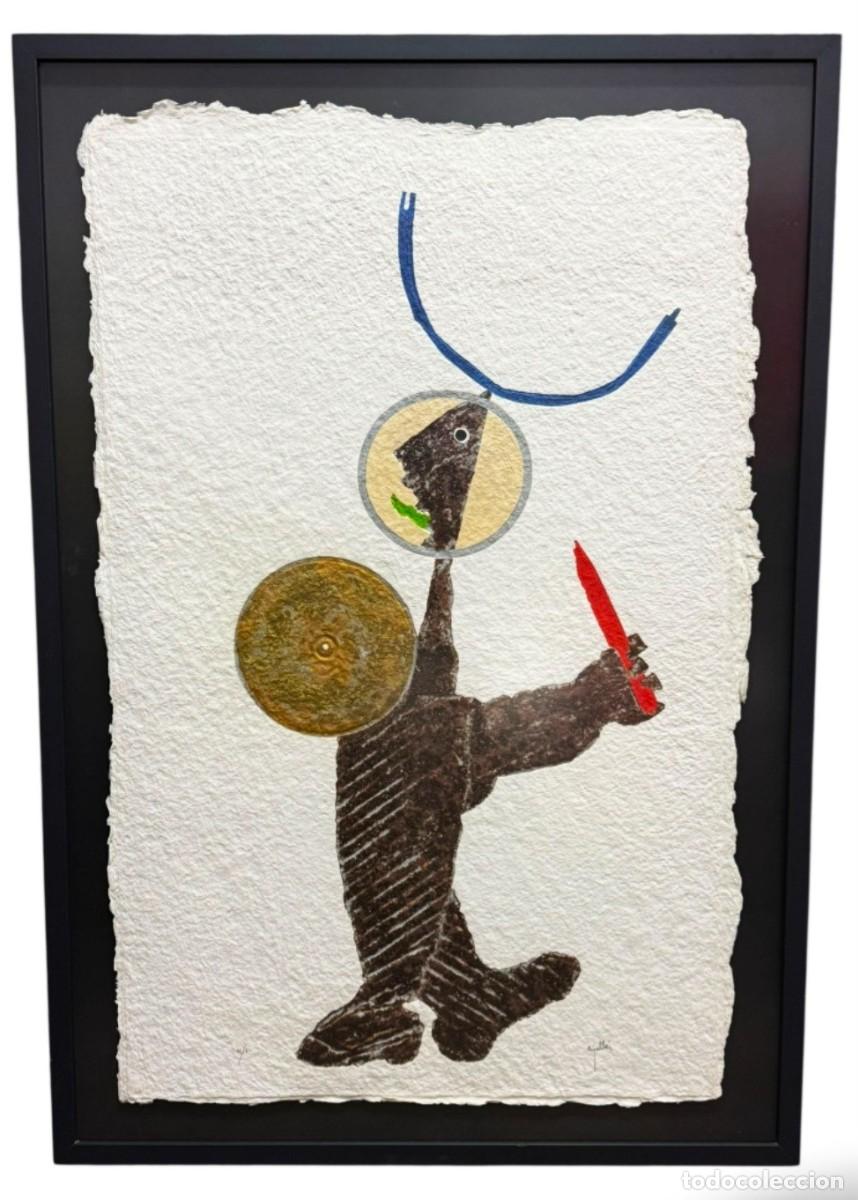 Arte: JUAN GARC&Iacute;A RIPOLL&Eacute;S ( ALZIRA,1932) GRABADO MAT&Eacute;RICO (120 x 80) N&ordm; IV/L SERIE BOTICHELLA