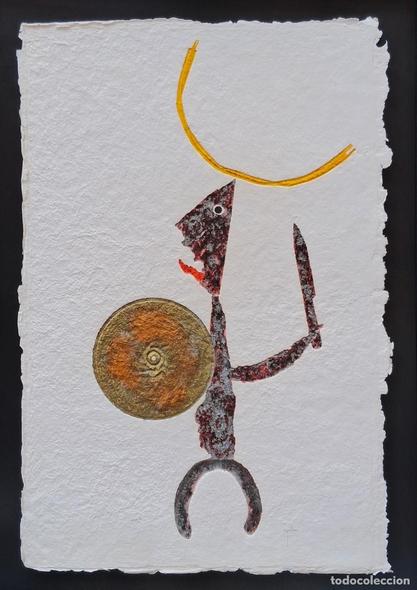 Arte: JUAN GARC&Iacute;A RIPOLL&Eacute;S ( ALZIRA,1932) GRABADO MAT&Eacute;RICO (100 x 70) N&ordm; XXV/L SERIE BOTICHELLA