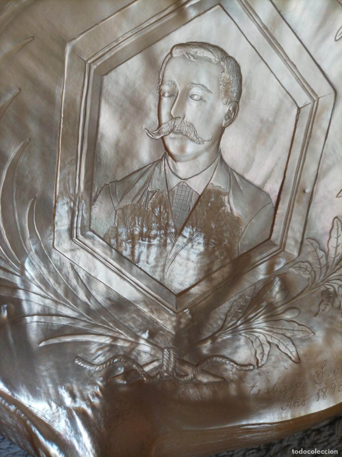 Arte: Concha madreperla .S XIX. - Foto 7