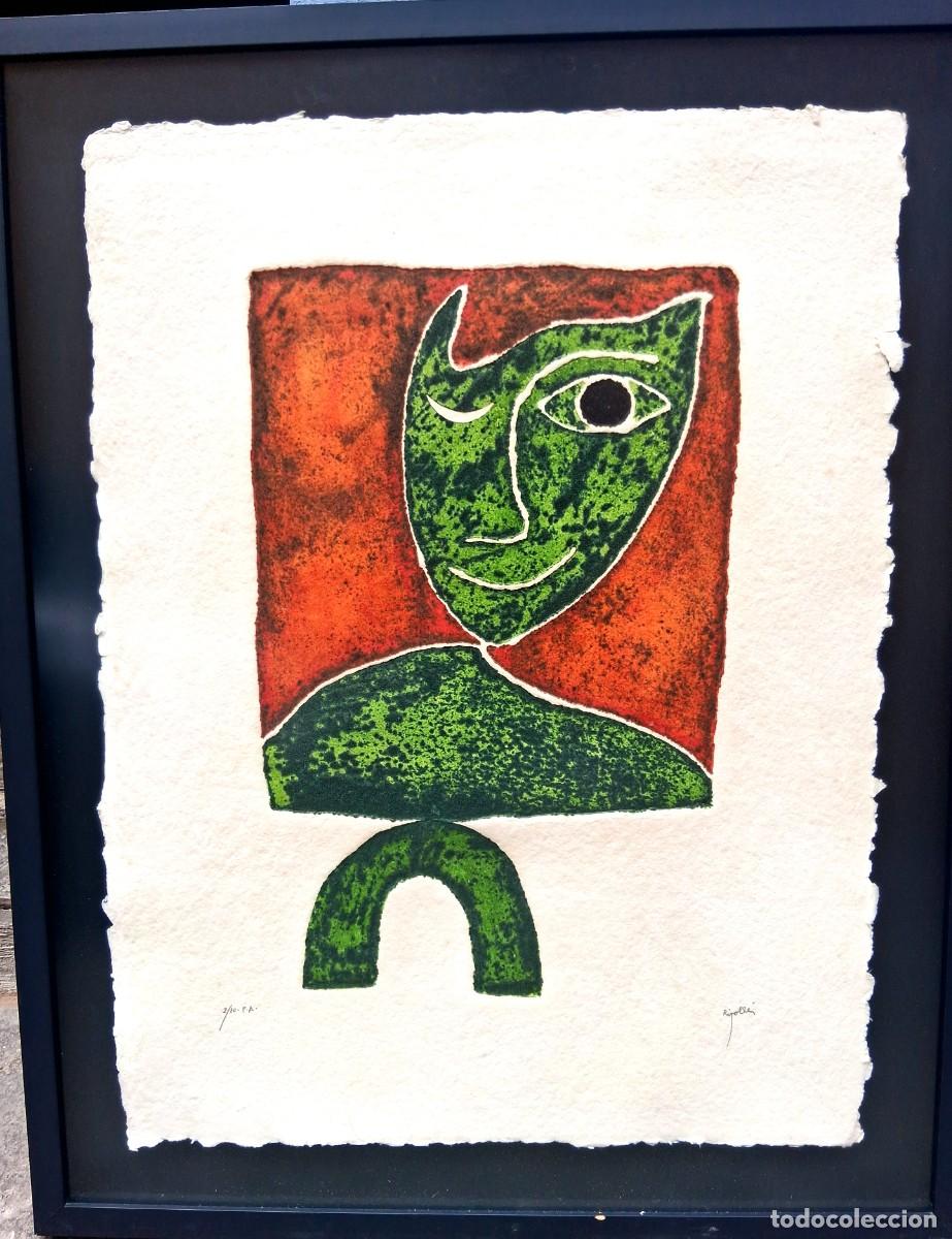 Arte: JUAN GARC&Iacute;A RIPOLL&Eacute;S ( ALZIRA,1932) GRABADO MAT&Eacute;RICO (87.5 x 66.5) N&ordm; 2/10 P.A. 45 SERIE BOTICHELLA