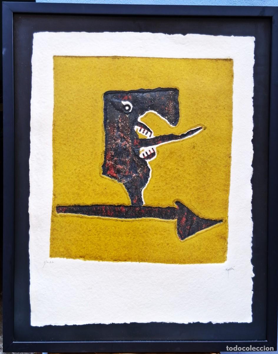 Arte: JUAN GARC&Iacute;A RIPOLL&Eacute;S ( ALZIRA,1932) GRABADO MAT&Eacute;RICO (82.5 x 63) N&ordm; 2/10 P.A. SERIE BOTICHELLA