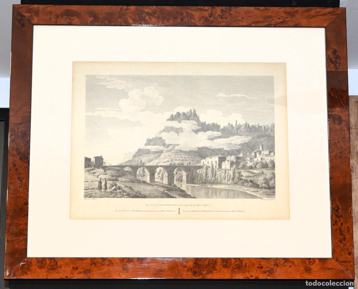 Arte: MONTSERRAT - MONISTROL. BARCELONA. VISTA DEL PUENTE DE MONISTROL Y MONTSERRAT. 1806.