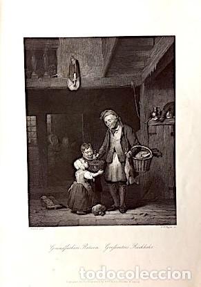 Arte: Brakeler : Grandfather&rsquo;s Return (La vuelta de los abuelos) 1849. Grabado al acero (Payne)