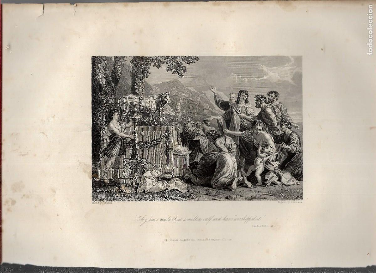 Arte: LOTE DE 12 GRABADO RELIGIOSOS INGLESES MEDIDAS 21 X 34