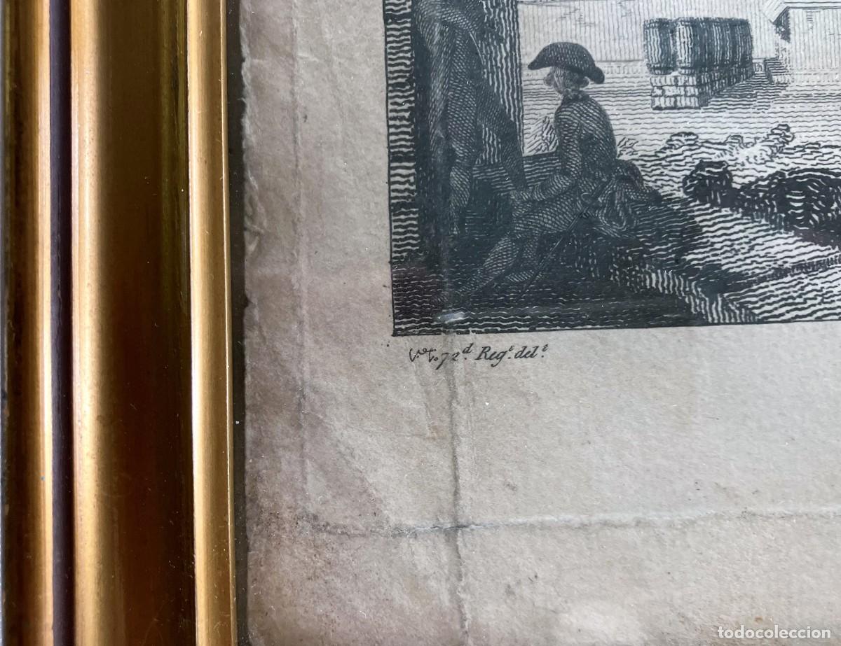 Arte: grabado antiguo - a&ntilde;o 1.785 - Foto 3