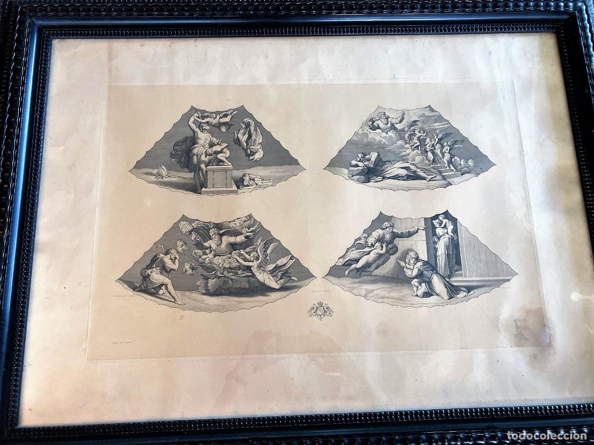 Arte: Pareja de grabados antiguos de Nicola Ortis