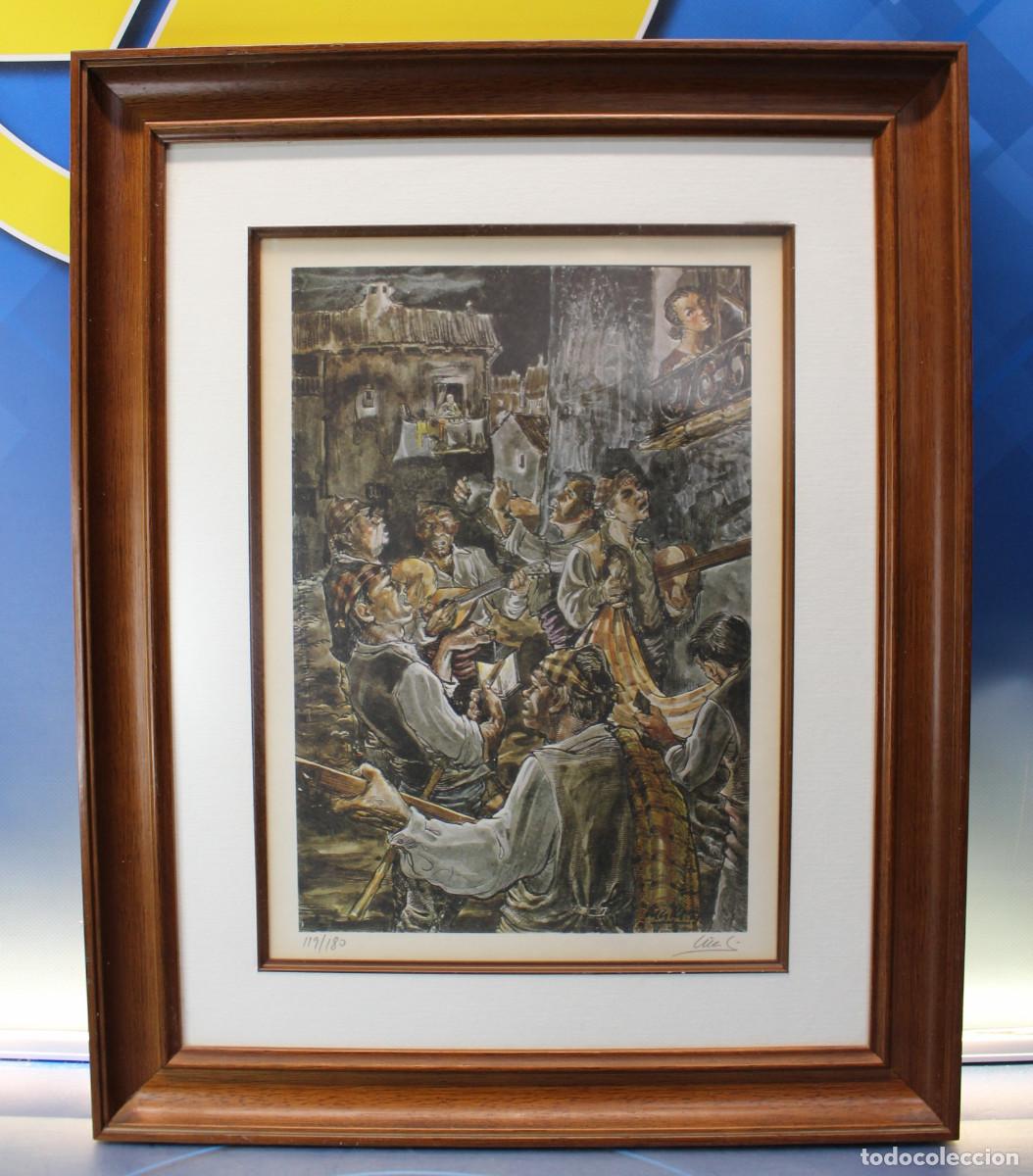 Arte: Grabado &ldquo;Serenata Baturra&rdquo;. Firmado y numerado.