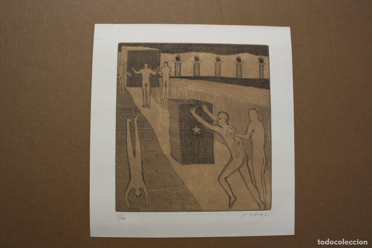 Art: Grabado Sebasti&aacute;n Navas, firmado y numerado