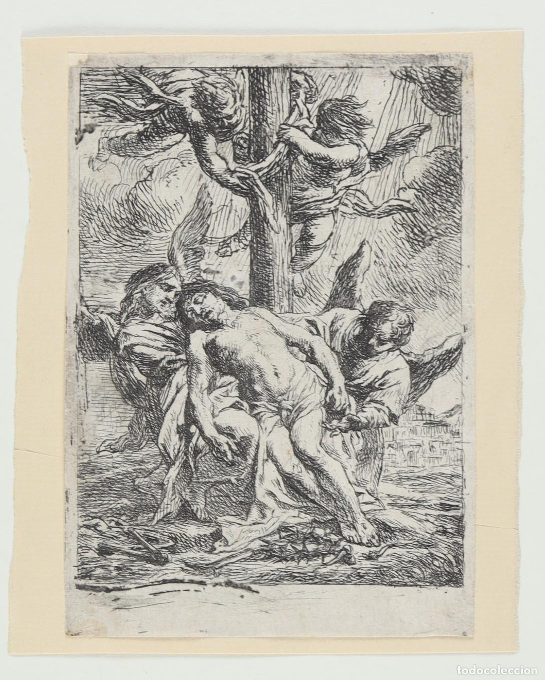 Arte: &rdquo;&rdquo;Cuerpo de Cristo bajado de la cruz y sostenido por dos &aacute;ngeles&rdquo;&rdquo; - &rdquo;&rdquo;Schut, Cornelis (1629-1685)&rdquo;&rdquo;