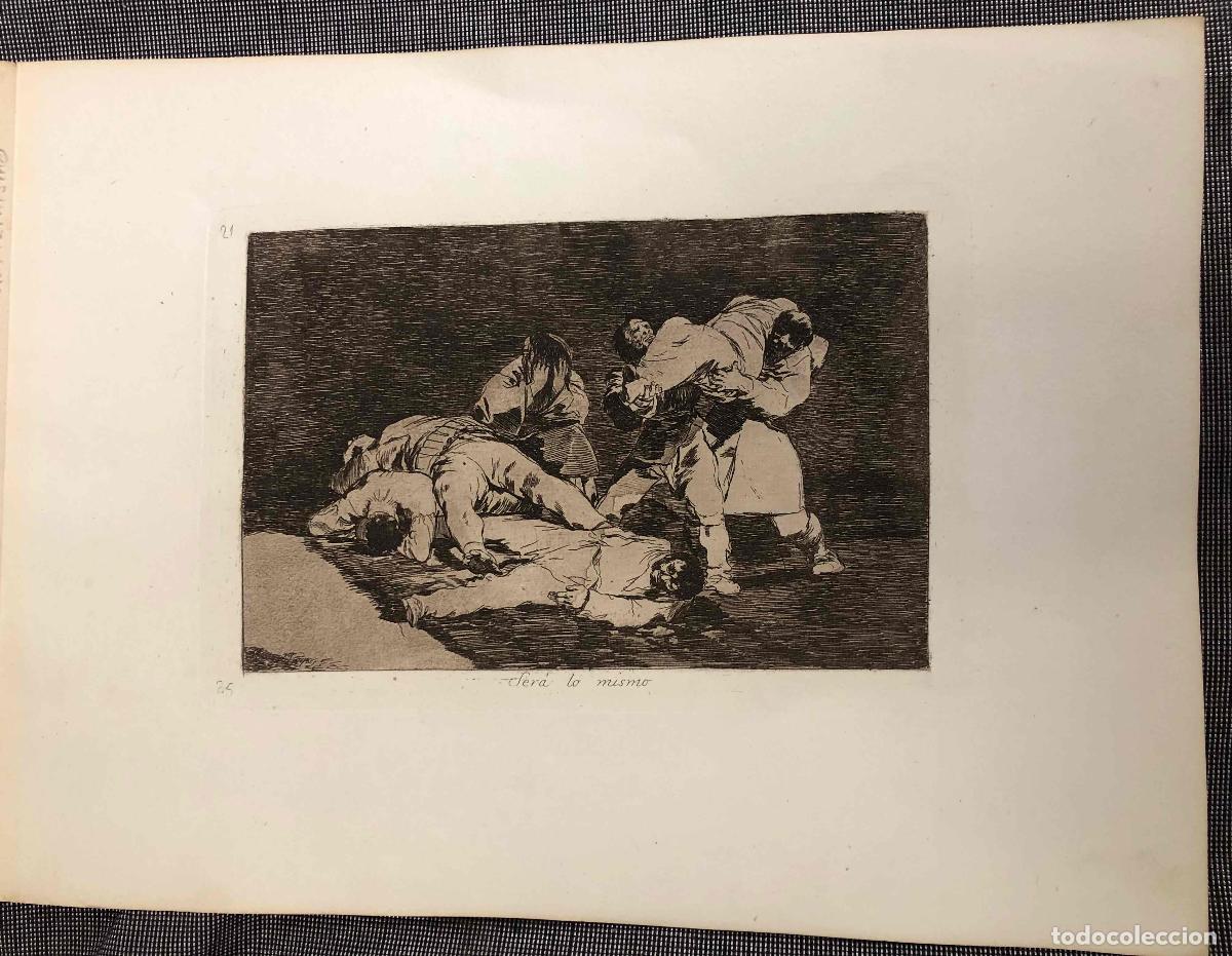Arte: GRABADO FRANCISCO DE GOYA LOS DESASTRES DE LA GUERRA. N&ordm; 21 SER&Aacute; LO MISMO. 7&ordf; EDICION, 1937