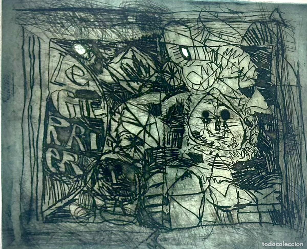 Arte: Antoni CLAV&Eacute;. Grabado edicion 25 ej. Firmado por el artista.