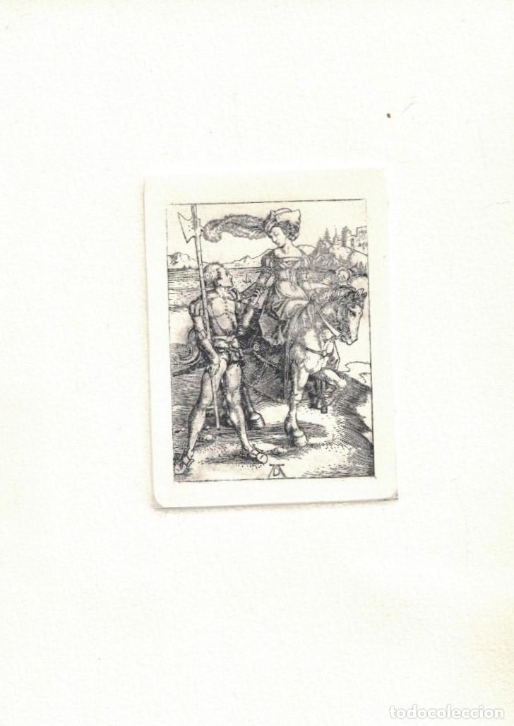 Arte: DAS FR&Auml;ULEIN ZU PFERD UN DER LANDSKNECHT. (NOBLE DAMA A CABALLO Y LANSQUENET) - D&uuml;rer. Albrecht, (