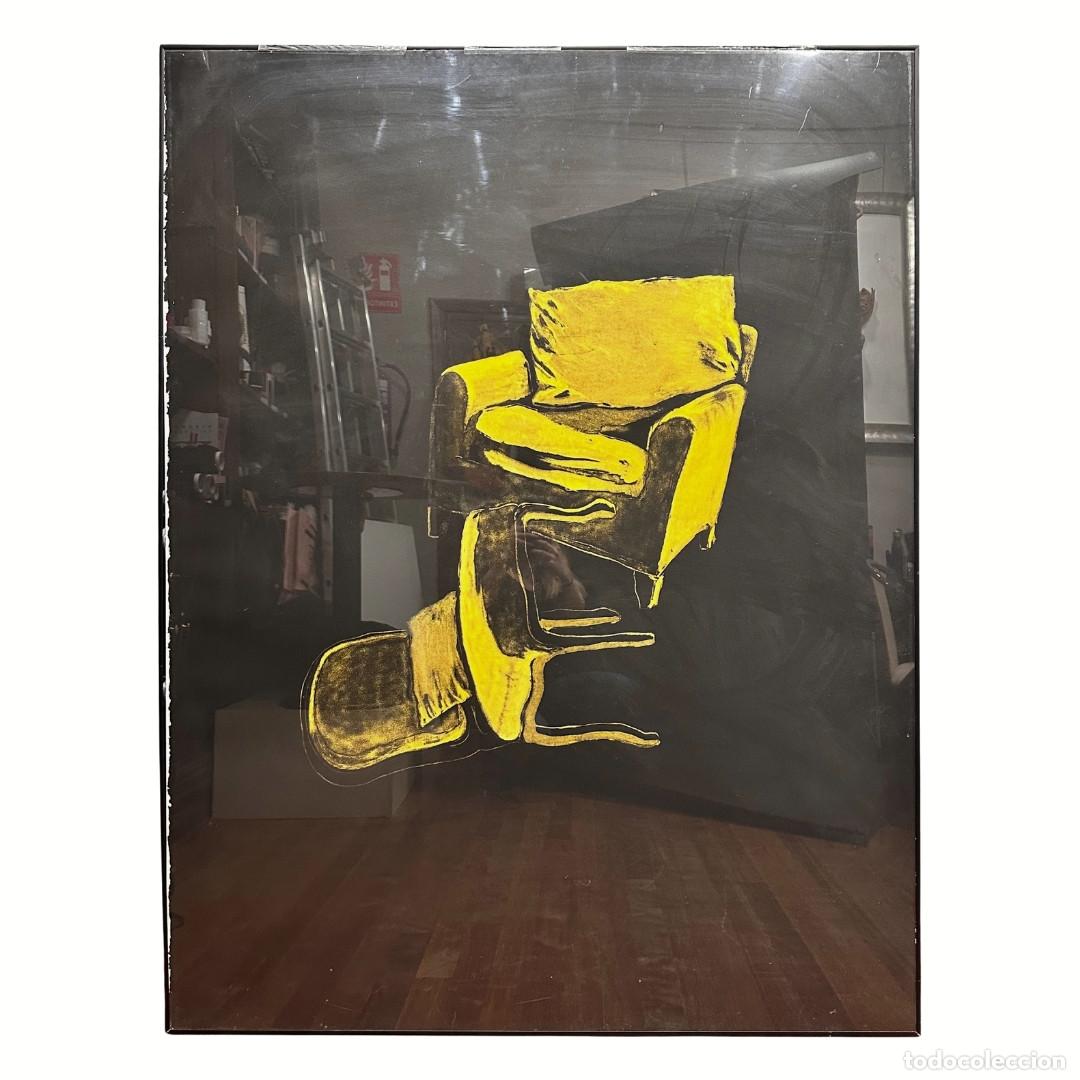 Arte: Aguatinta y acuarela &ldquo;Mobiliario XIV&rdquo;, Juan Mu&ntilde;oz, Serie Mobiliario, 1996 &ndash; Espa&ntilde;a