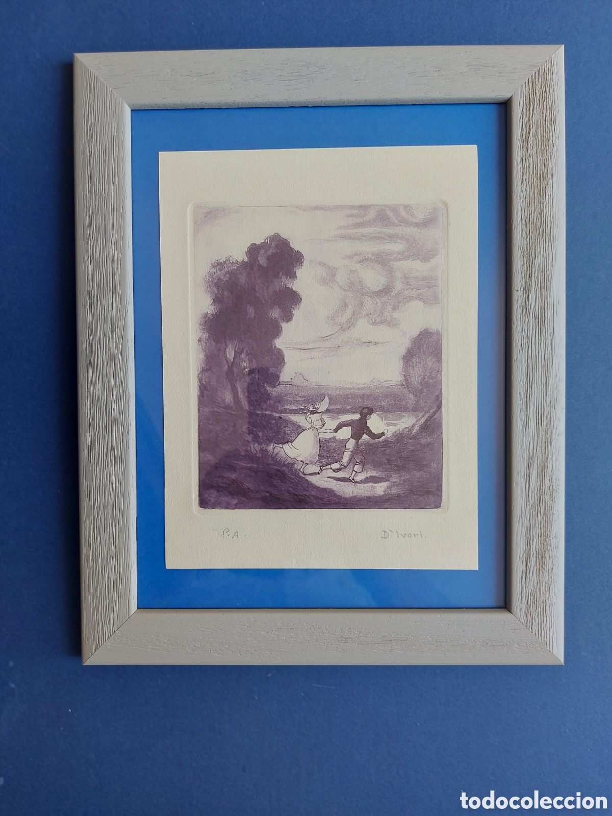 Arte: D'IVORI &rdquo;EL PASEO DE LOS ENAMORADOS&rdquo; GRABADO