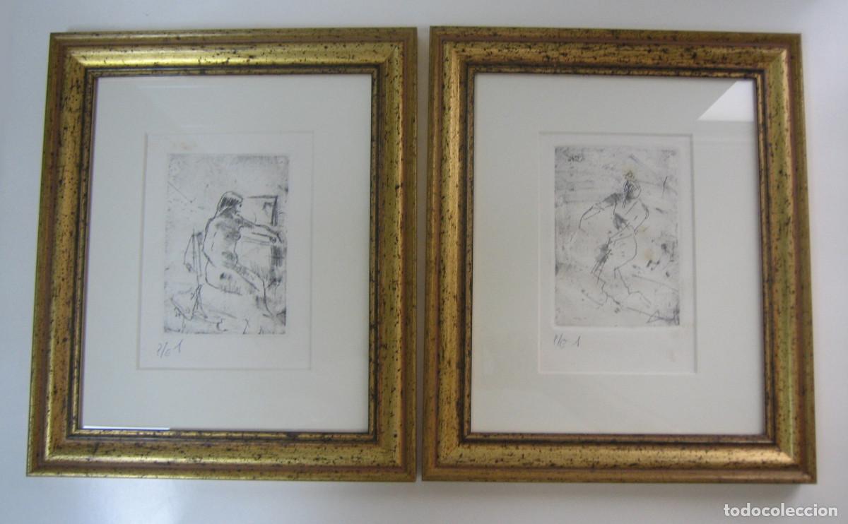 Arte: RAM&Oacute;N GAYA (MURCIA, 1910-VALENCIA, 2005). DOS GRABADOS. A&Ntilde;O 1996.