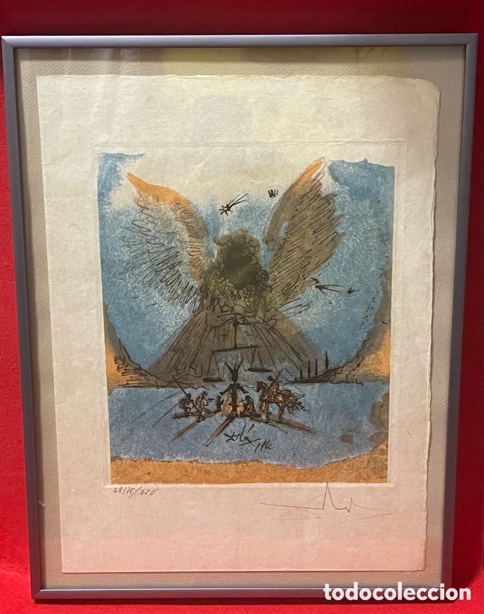 Arte: Grabado de Salvador Dal&iacute;. Apoteosis. 1971. Firmado y numerado