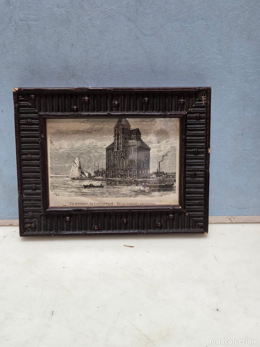 Arte: cuadro con grabado antiguo