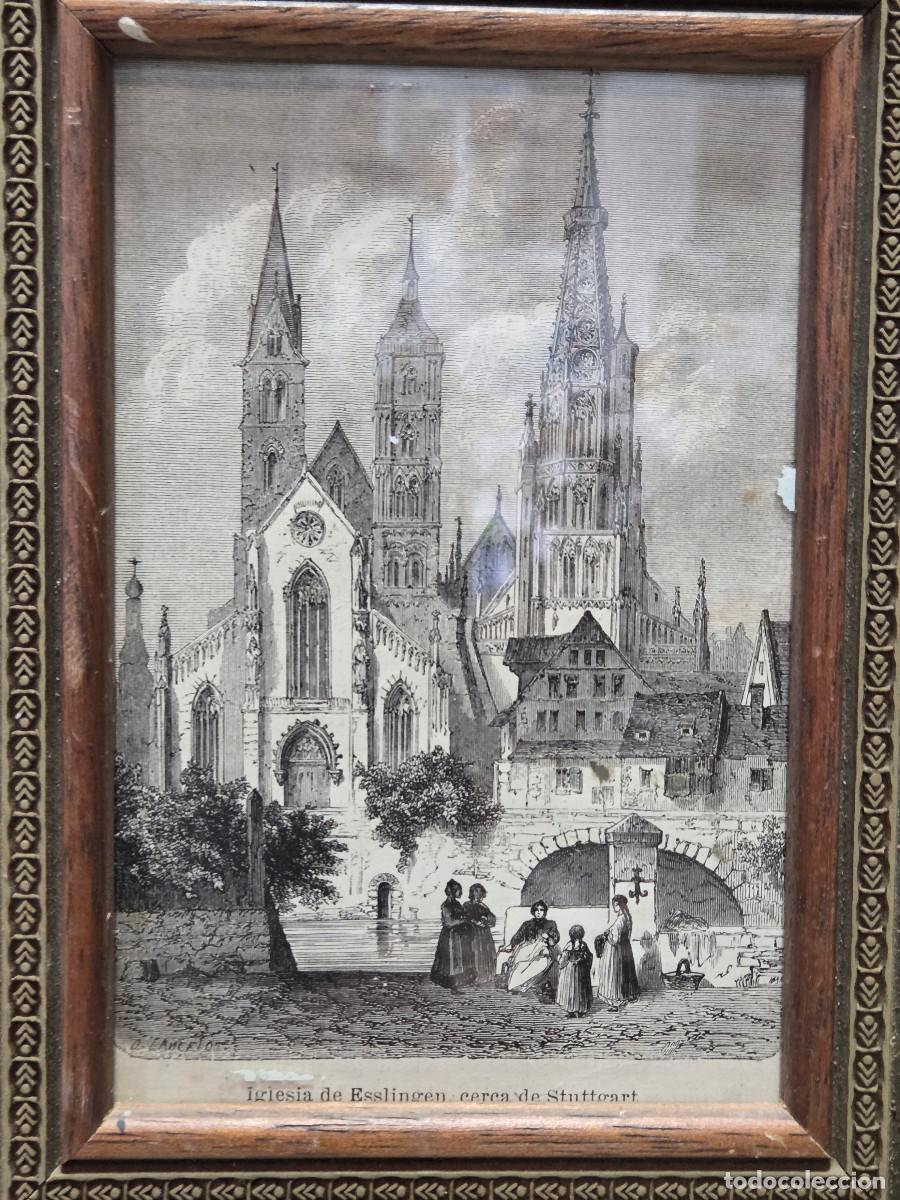 Arte: cuadro con grabado antiguo - Foto 2