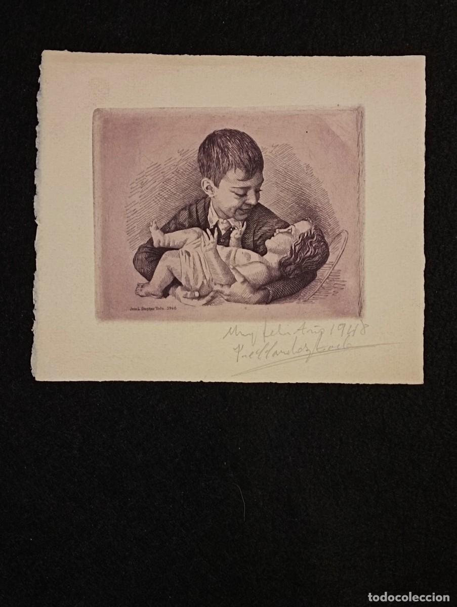 Arte: J.L. S&Aacute;NCHEZ TODA. Felicitaci&oacute;n Navide&ntilde;a. A&ntilde;o 1948.