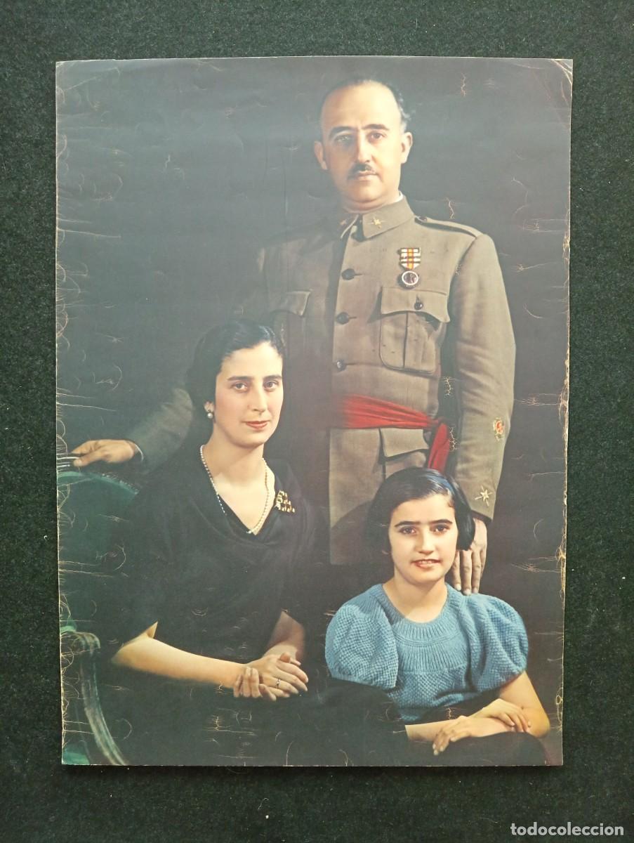Arte: Retrato familia Franco. 46,5 x 36,5 cm.